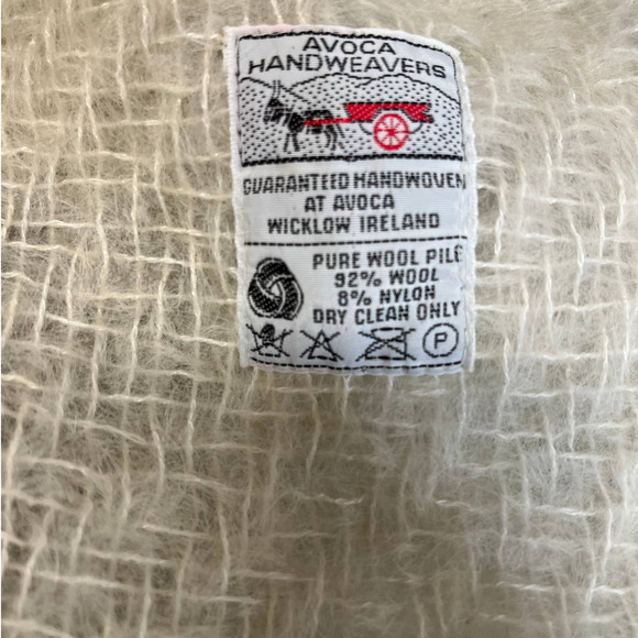 Vintage Avoca Handweavers Handwoven Wicklow Ireland Wool Blanket - Picture 2 of 6